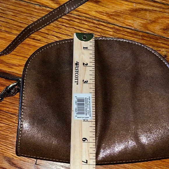 Free People crossbody purse brown metallic sparkly western country boho cowgirl - Picture 8 of 11